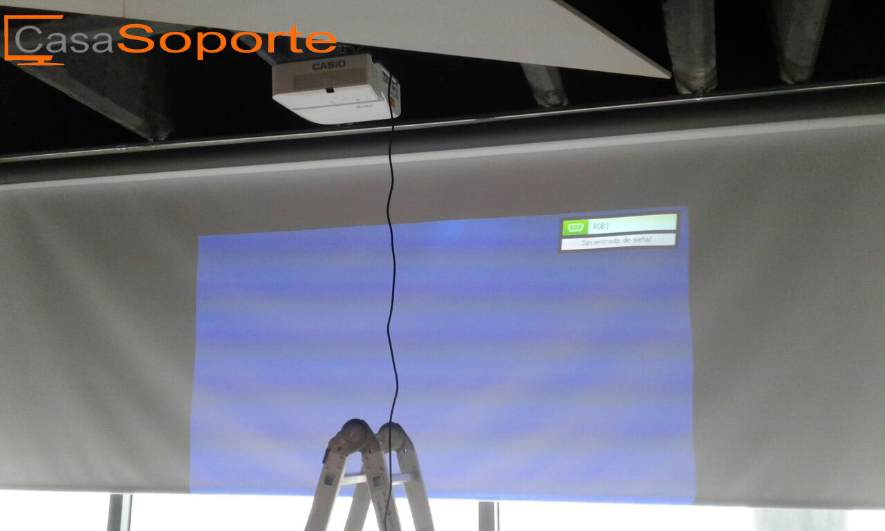 instalacionde soporte para video beam